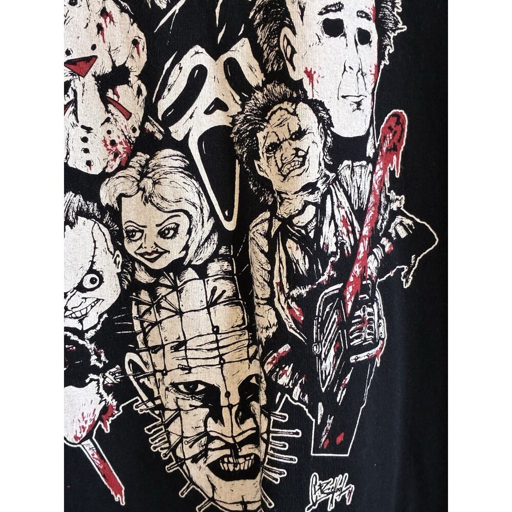 Fatal Reunion freedie scream halloween jason Graphic T-Shirt RARE GillesBone XL - Picture 2 of 13